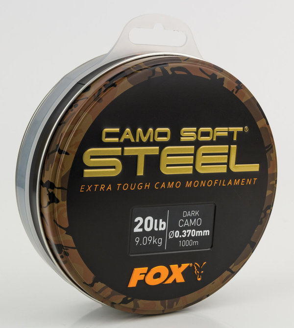 1000m Fox Camo Soft Steel 0,309mm (Grundpreis: 3,30€/100m)