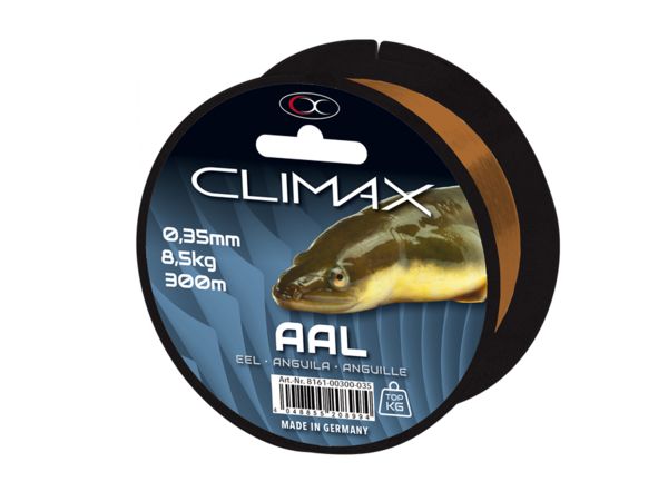 300m Climax Zielfischschnur Aal 0,35mm(Grundpreis: 1,65€/100m)