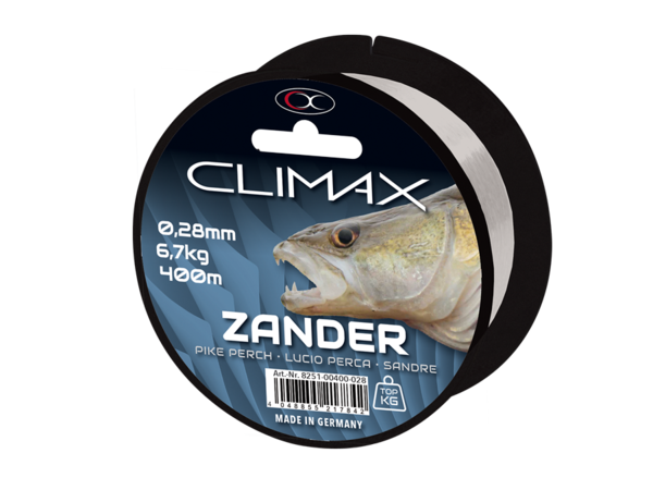 450m Climax Zielfischschnur Zander 0,24mm(Grundpreis: 1,10€/100m)