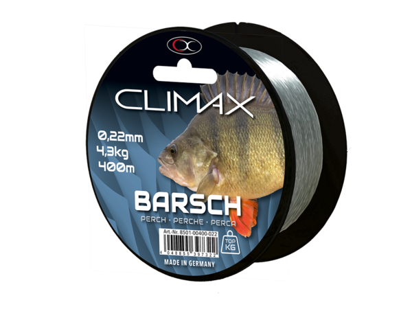 400m Climax Zielfischschnur Barsch 0,22mm(Grundpreis: 1,24€/100m)