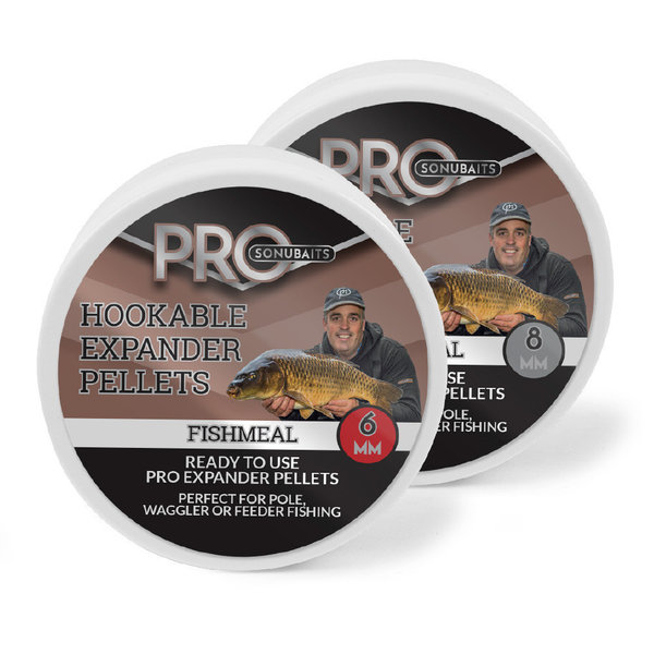 100g Sonubaits Pro Hookable Expander Pellets Fishmeal 8mm