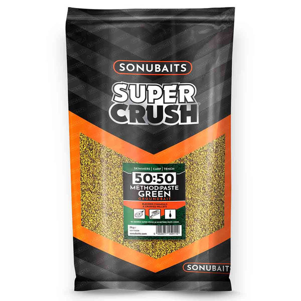 2 kg Sonubaits Futter 50:50 Method & Paste Green(Grundpreis: 5,75€/kg)
